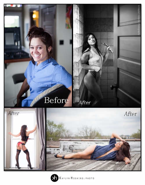 Luxury Boudoir Experience Before and After Images in Solon, Iowa