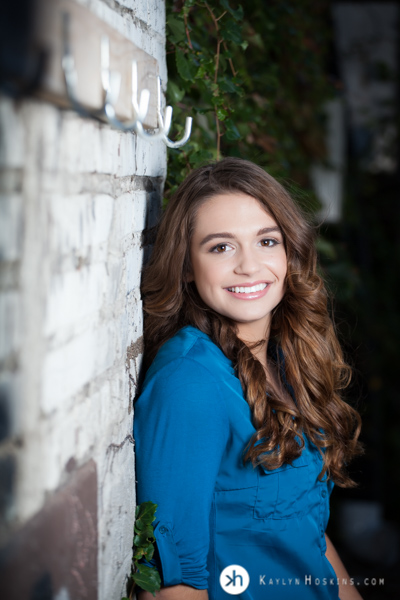 Gorgeous Solon Senior Aurora downtown Iowa City during senior photos