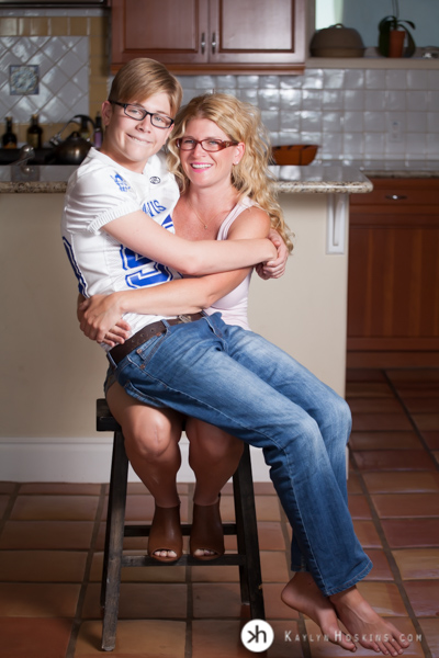 CA Senior recreates photo sitting on his Mom's lap as a child