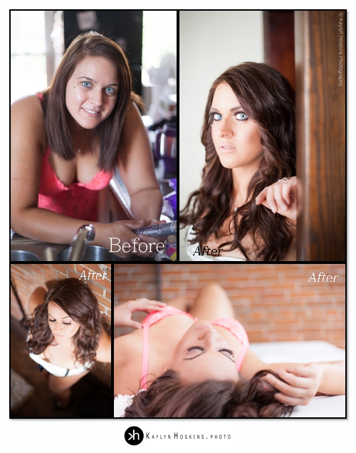 Boudoir Goddess Berfore & After at Kaylyn Hoskins Photography