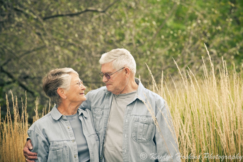 Gramz and Grampz looking into the eyes of each other