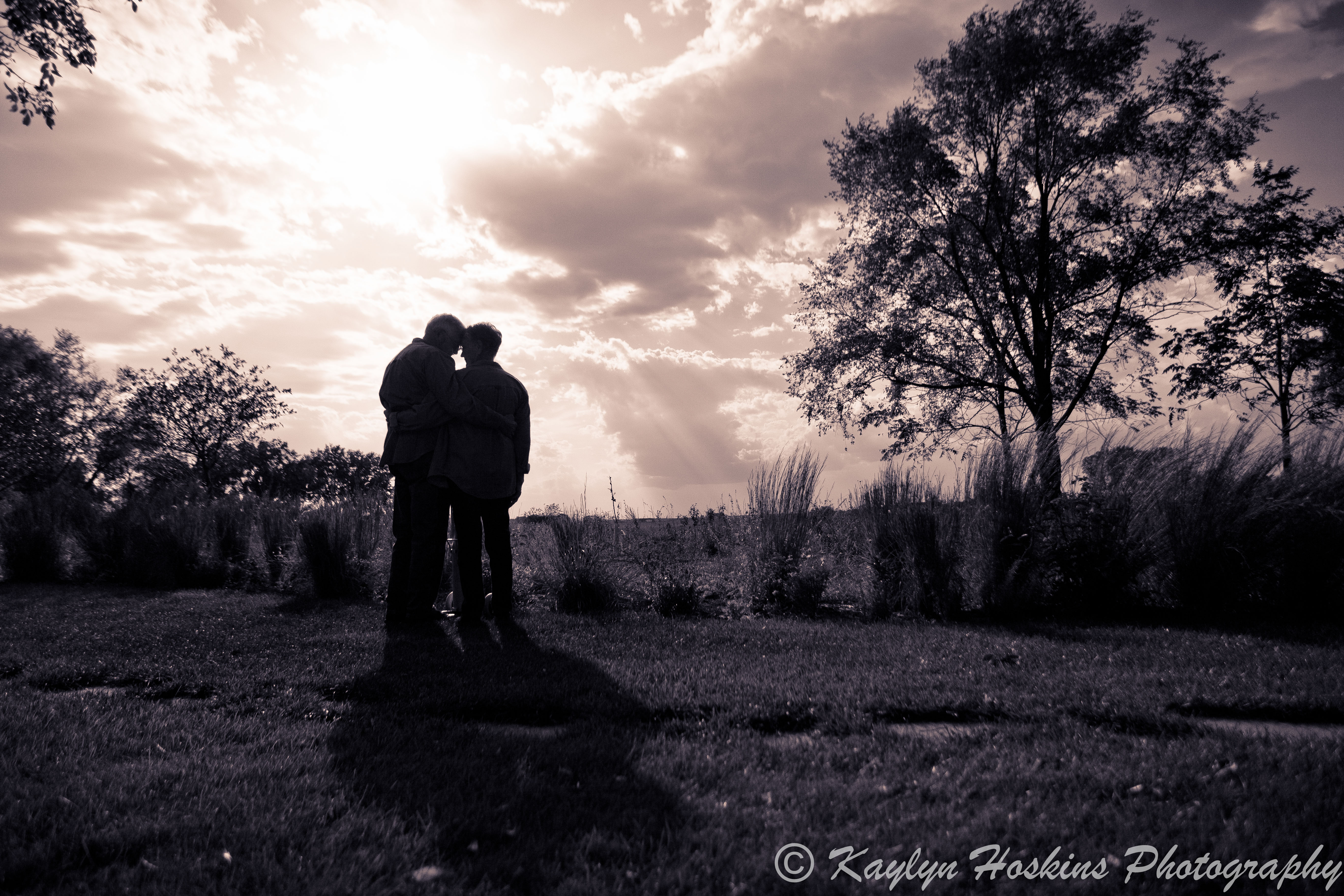 Gramz and Grampz silhouetted 