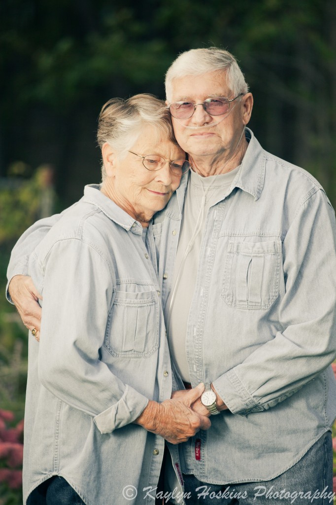 Gramz and Grampz holding each other 