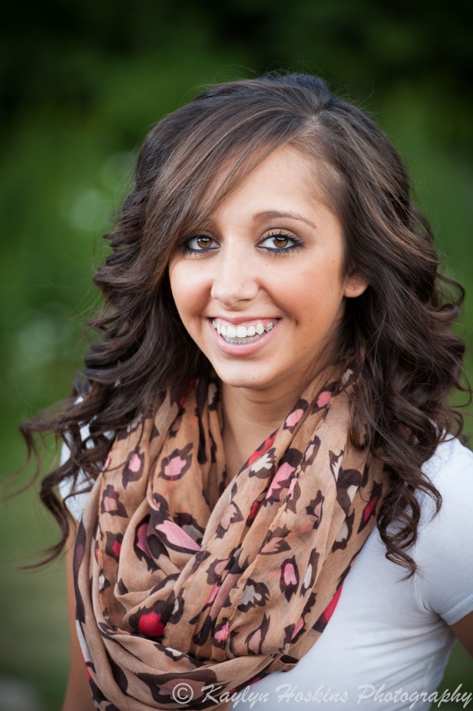 Gorgeous Solon Senior gives a real smile to photographer Kaylyn Hoskins during her senior pics session in Iowa City